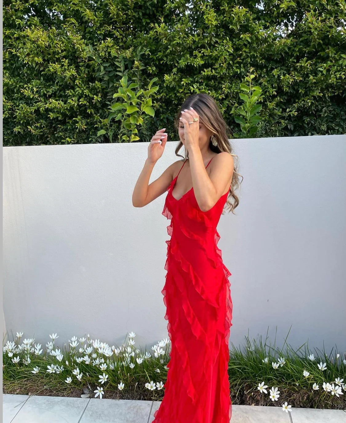 Aliza | Vestido Largo con Volantes
