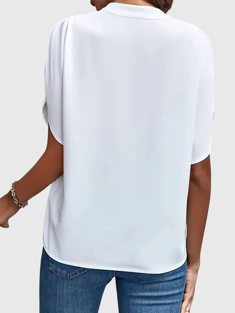 Beatrix™ | Camisa V de Cuello Suave y Elegante