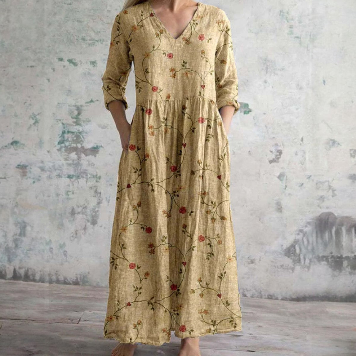 Ella – Vestido Floral Elegante de Calidad Premium
