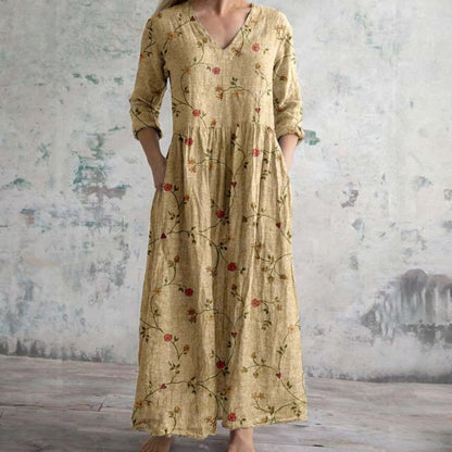 Ella – Vestido Floral Elegante de Calidad Premium