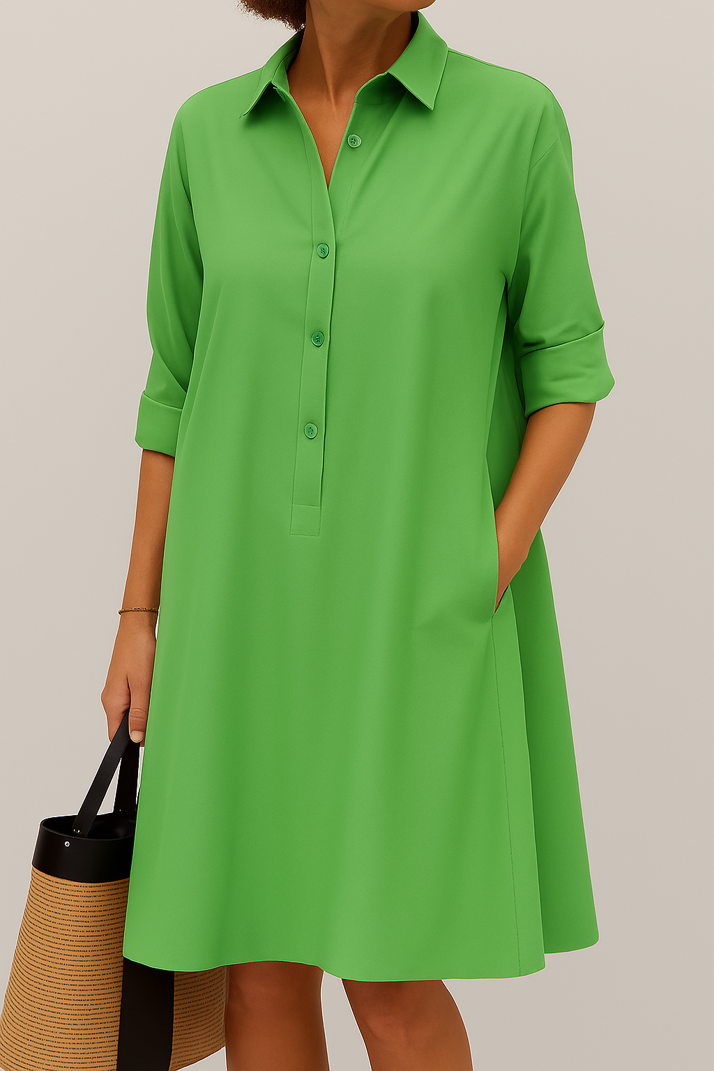 Elodie | Vestido Camisa con Botones
