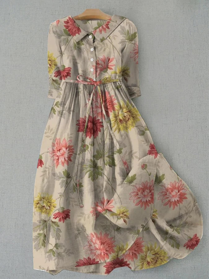 Zinnia - Vestido Camiseta de Mujer con Cordones en la Cintura