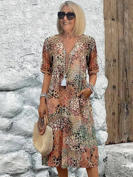 SUSAN – VESTIDO MIDI BOHO SIN PREOCUPACIONES