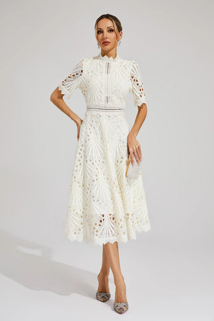 Hallie | Vestido Midi de Encaje