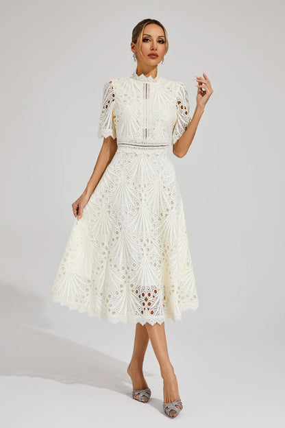 Hallie | Vestido Midi de Encaje