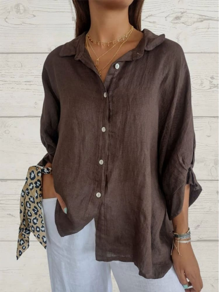 Bonnie – Camisa Button-Up Relaxed