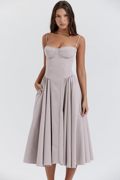 Elara | Vestido de Verano Corsé Elegante