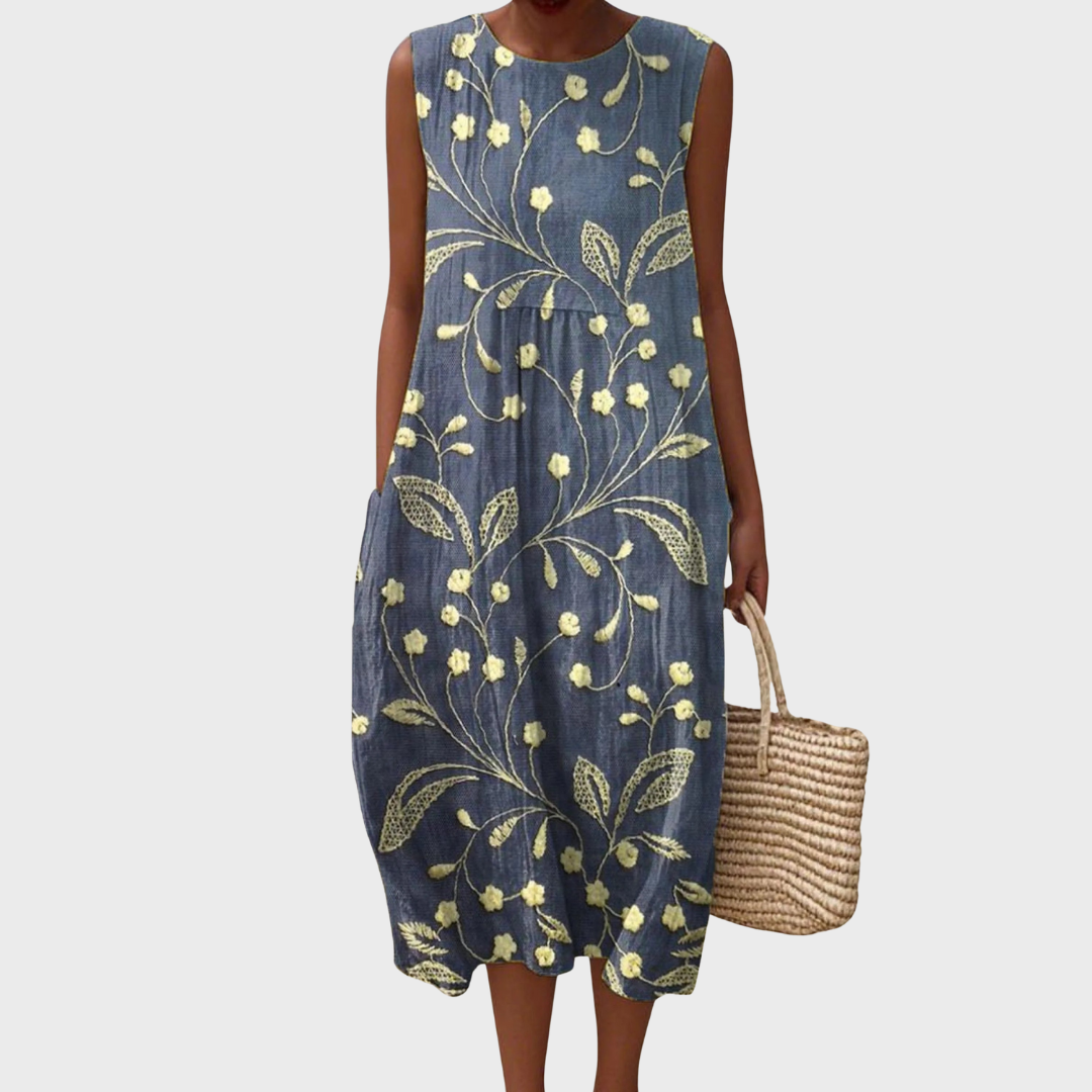 THALIA – VESTIDO MIDI CON ENCANTO FLORAL