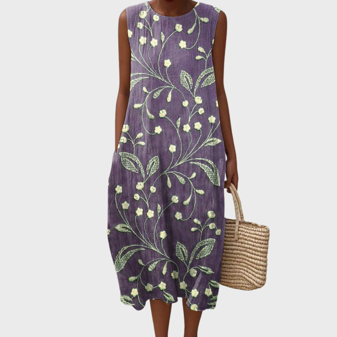 THALIA – VESTIDO MIDI CON ENCANTO FLORAL