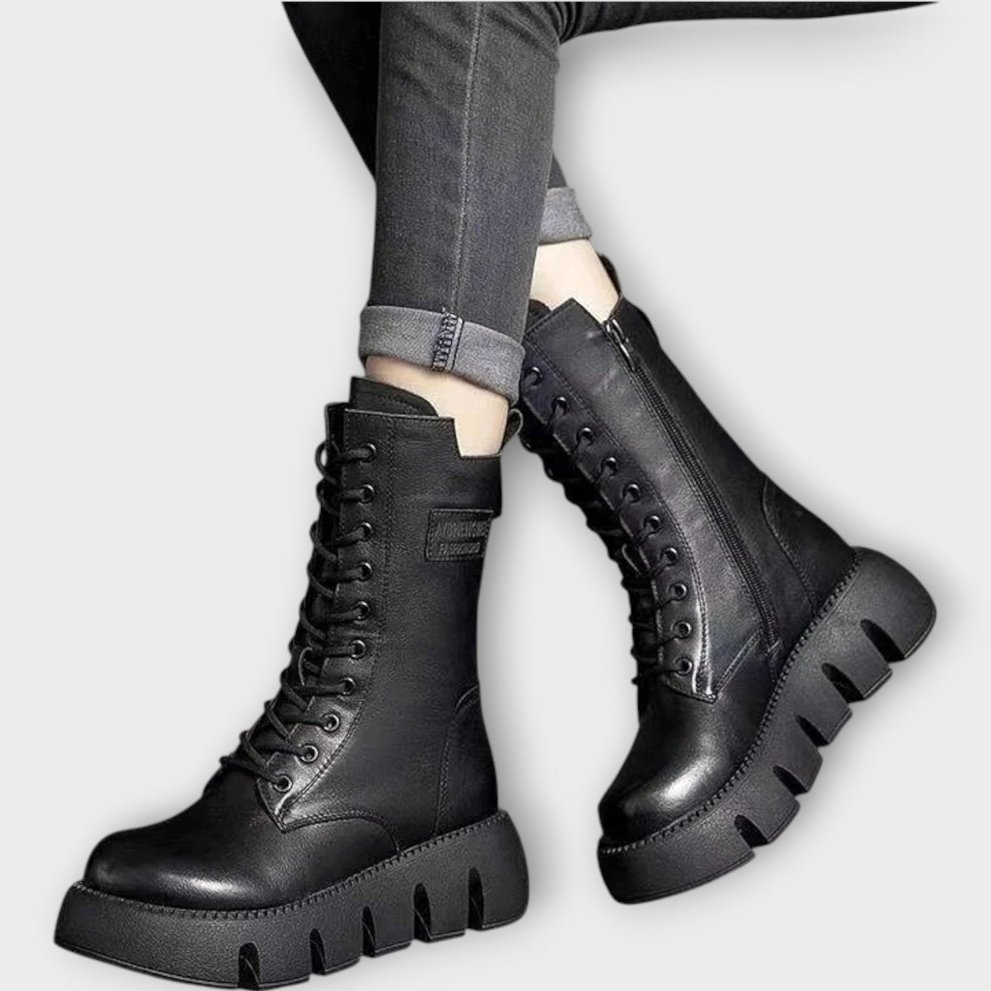 Botas Combat Chunky con Borde Marcado