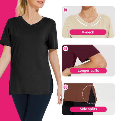 OLIVIA – CAMISETA V-NECK DIARIA (PACK DE 3)