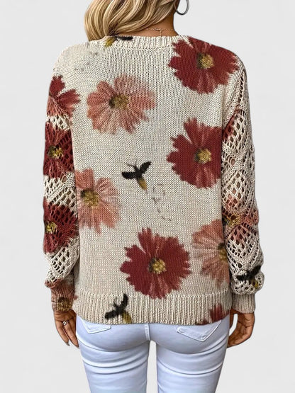 CHARLIE – SUÉTER DE PUNTO CON ENCANTO FLORAL