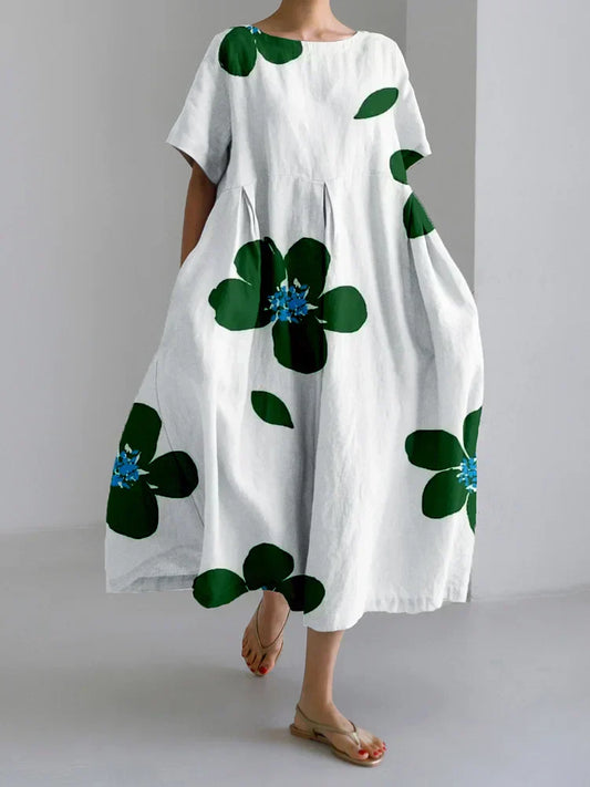 Ivy - Elegante vestido midi botánico inspirado en la naturaleza