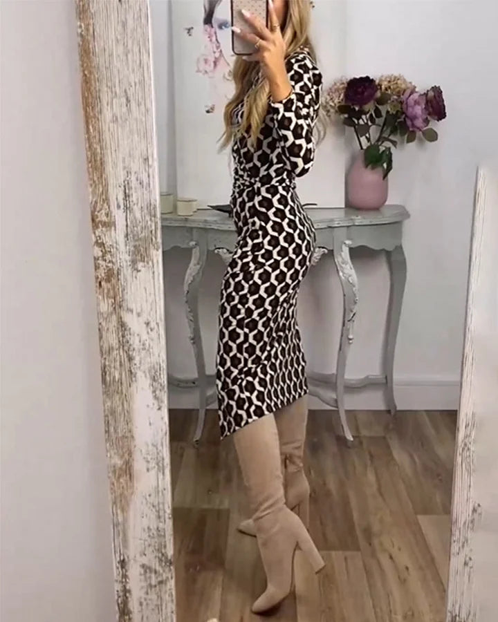 ISLA – VESTIDO BODYCON DE ELEGANCIA GEOMÉTRICA