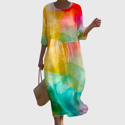 Hayley | Vestido Maxi Floral Elegante
