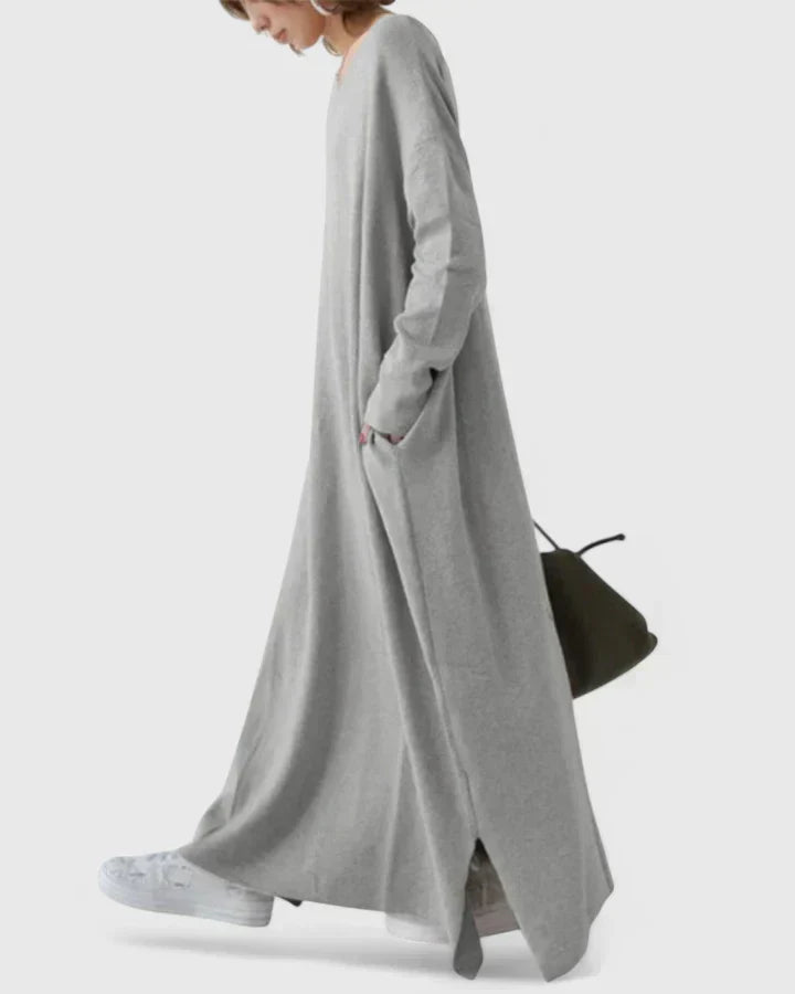 MARY – VESTIDO MAXI DE SUÉTER RELAJADO