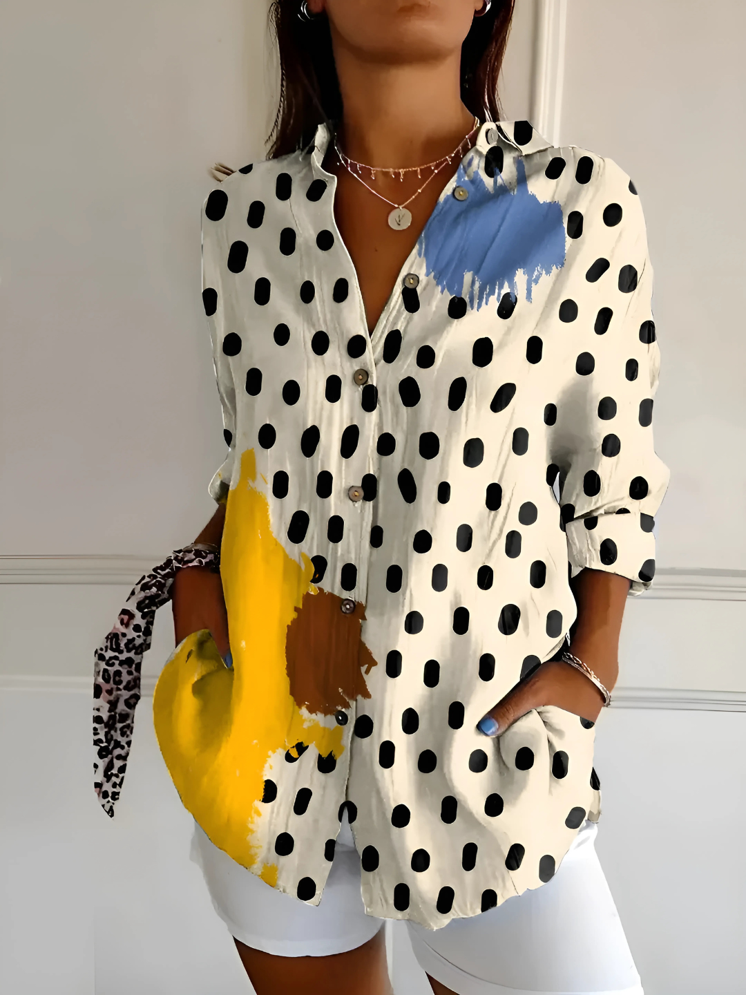 Yllona – Blusa Relaxed con Botones