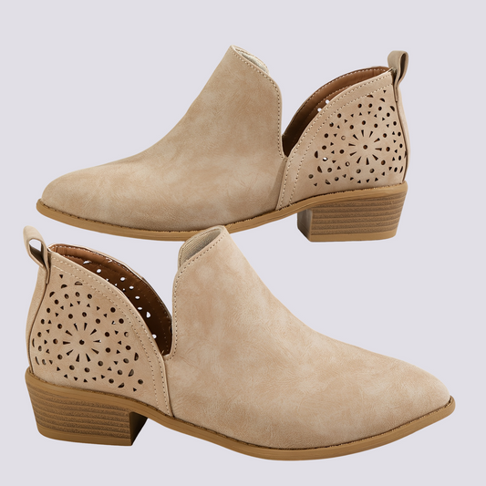 Megan - Elegantes zapatos de cuero retro para mujeres