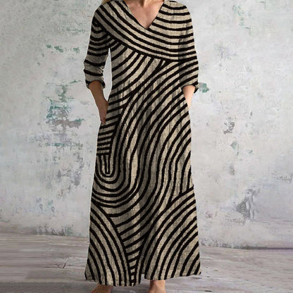 Kaida – Vestido a Rayas Vintage