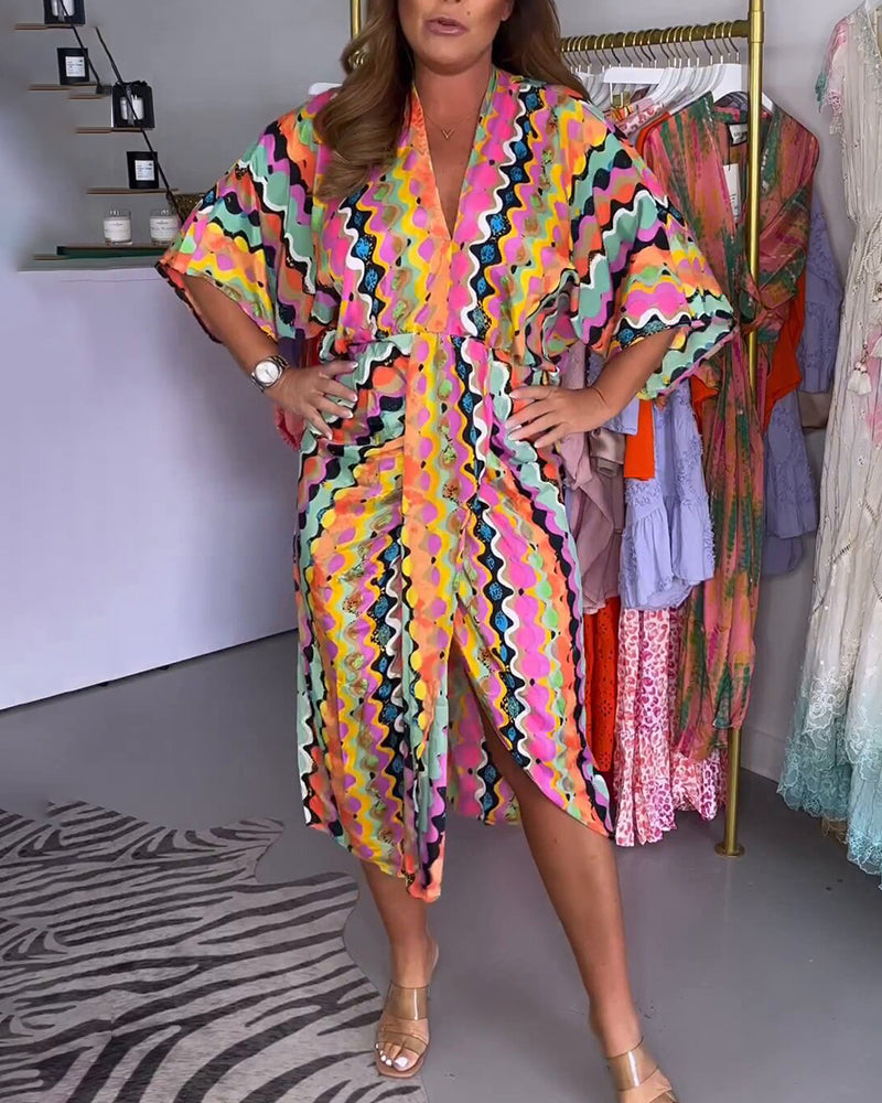 Amaris - Vestido Midi con Escote en V