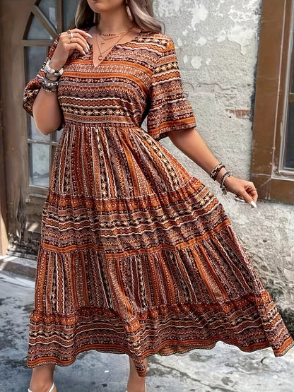 Marina - Vestido Étnico Flowy