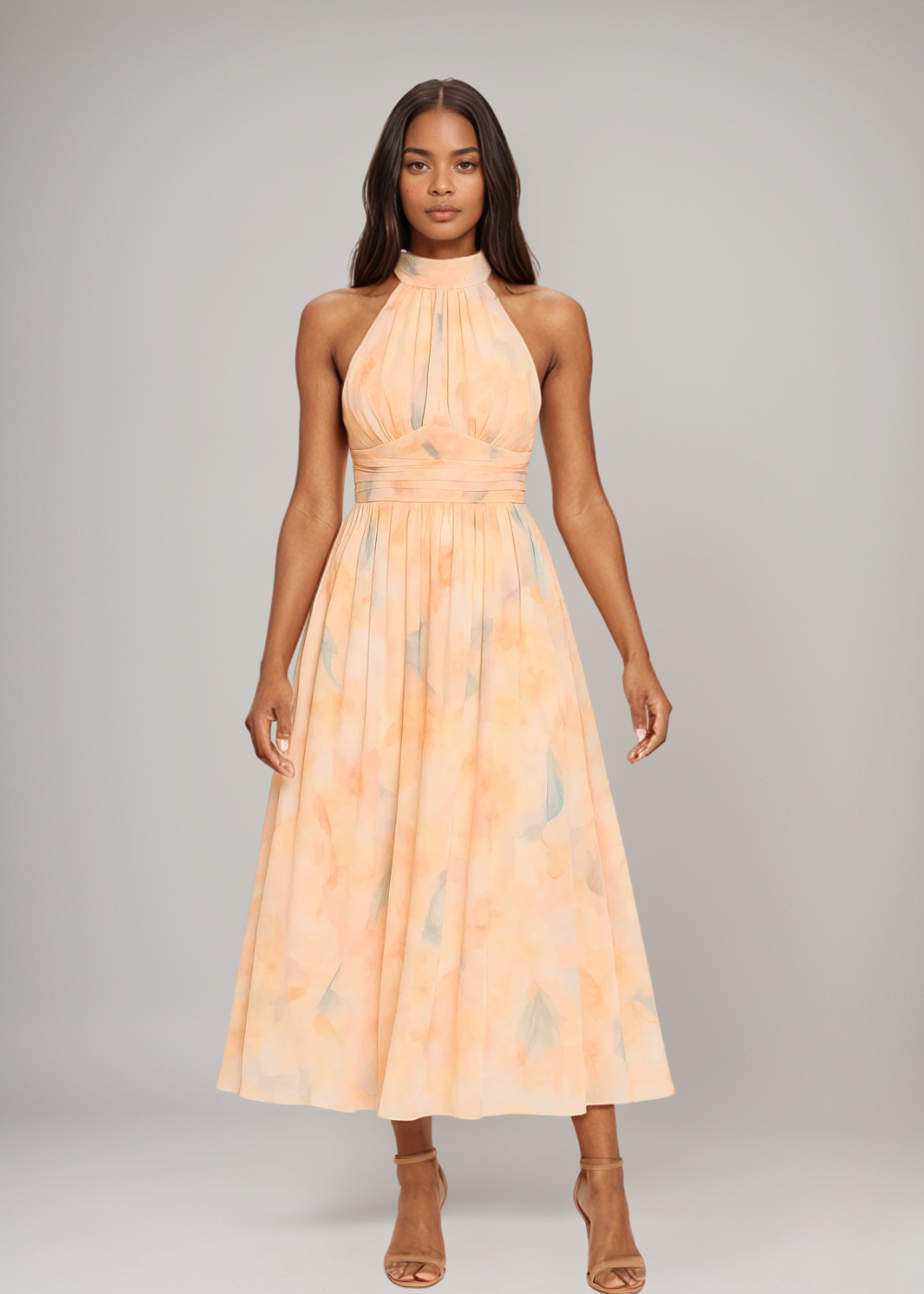 Antonella | Elegante Vestido Maxi con Cuello Halter