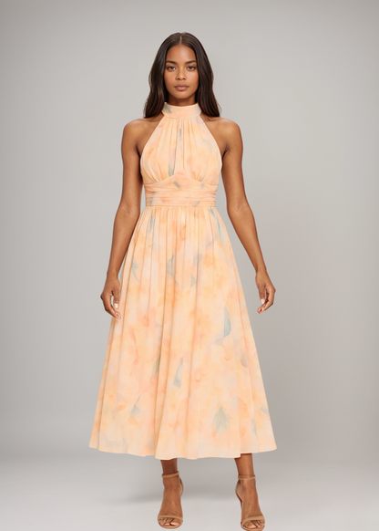 Antonella | Elegante Vestido Maxi con Cuello Halter