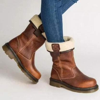 Hazel | Botas de Invierno de Cuero Forradas