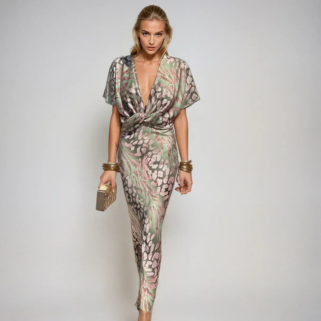 Ariella - Vestido Maxi de Seda Sofisticado