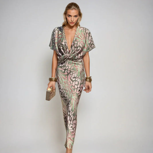 Ariella - Vestido Maxi de Seda Sofisticado