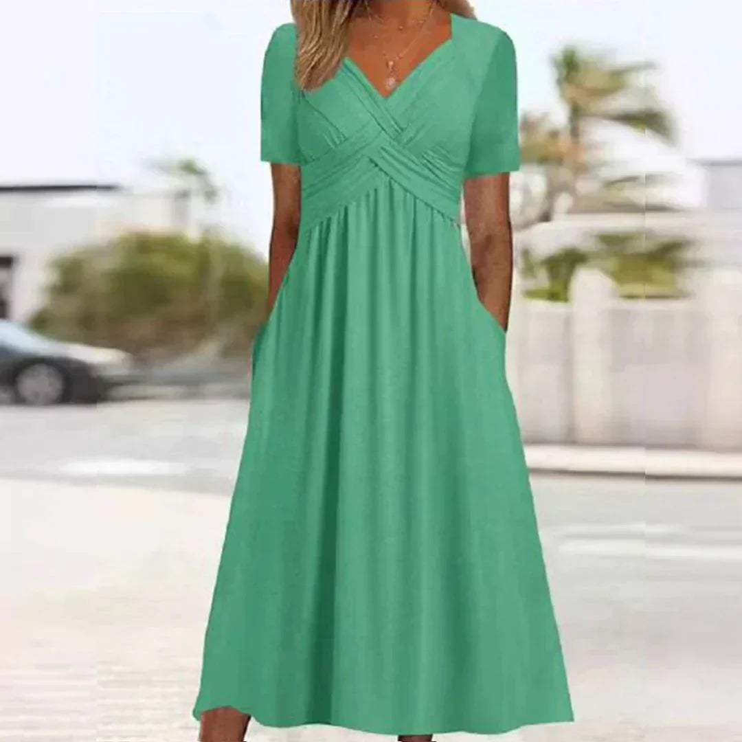 Frances | Vestido de Elegancia Sofisticada y Halagadora