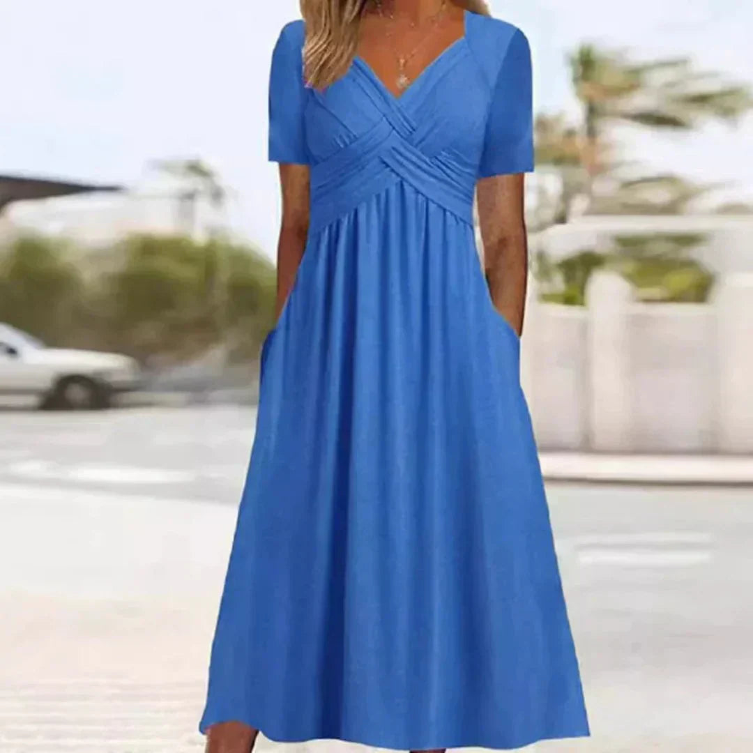 Frances | Vestido de Elegancia Sofisticada y Halagadora