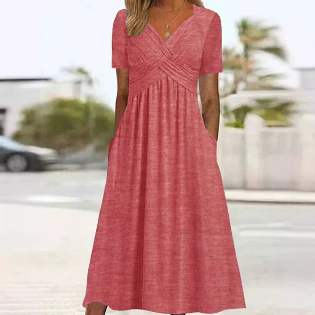 Frances | Vestido de Elegancia Sofisticada y Halagadora