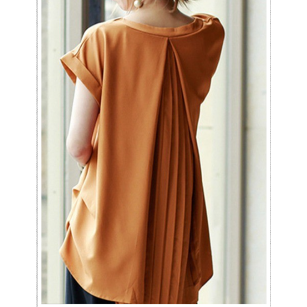 ESTRID - CAMISETA DE PATCHWORK CON MANGAS CORTAS Y ESTILO