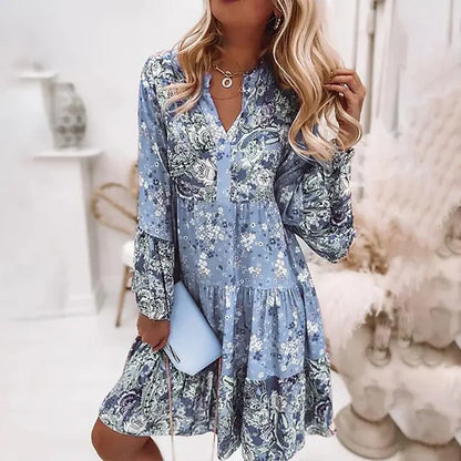 Danika | Vestido Boho Impreso