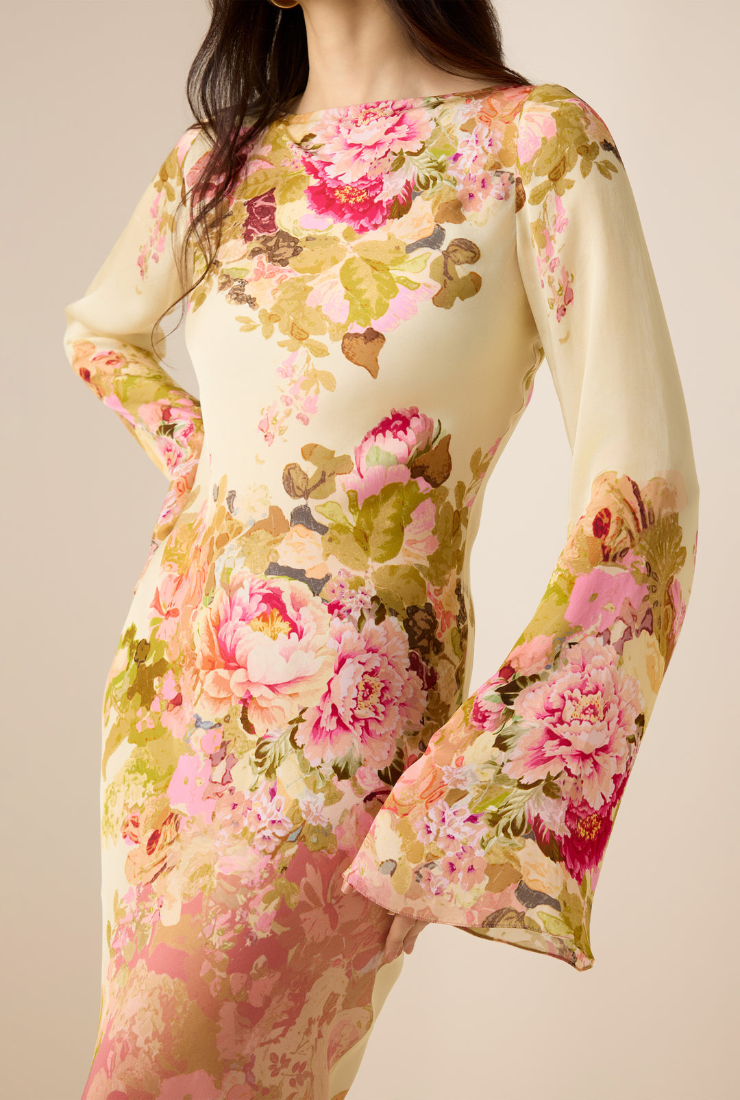 ALINA – VESTIDO ROMÁNTICO CON ESTAMPADO FLORAL