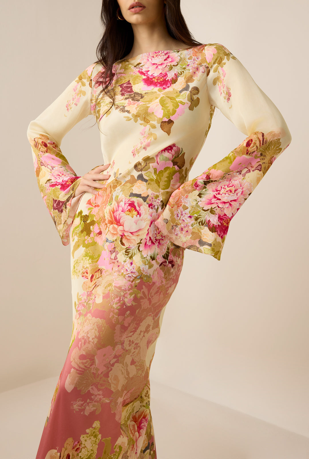 ALINA – VESTIDO ROMÁNTICO CON ESTAMPADO FLORAL