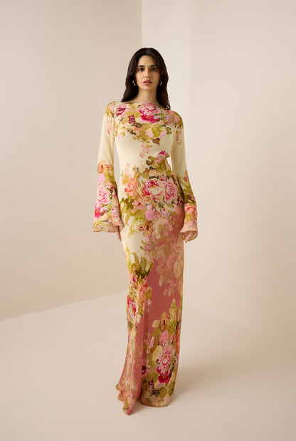 ALINA – VESTIDO ROMÁNTICO CON ESTAMPADO FLORAL