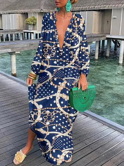 Bea - Vestido Maxi con Escote en V