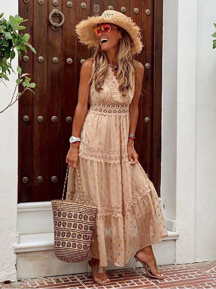 Joanna | Vestido Maxi Boho