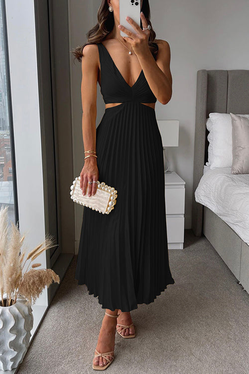 EVA™ | Vestido Maxi Sin Mangas con Corte Elegante en la Cintura