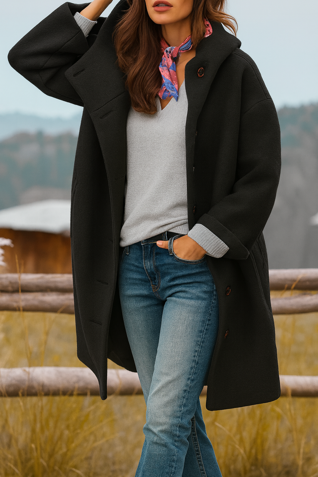 Kaia - Abrigo Casual con Capucha Estiloso