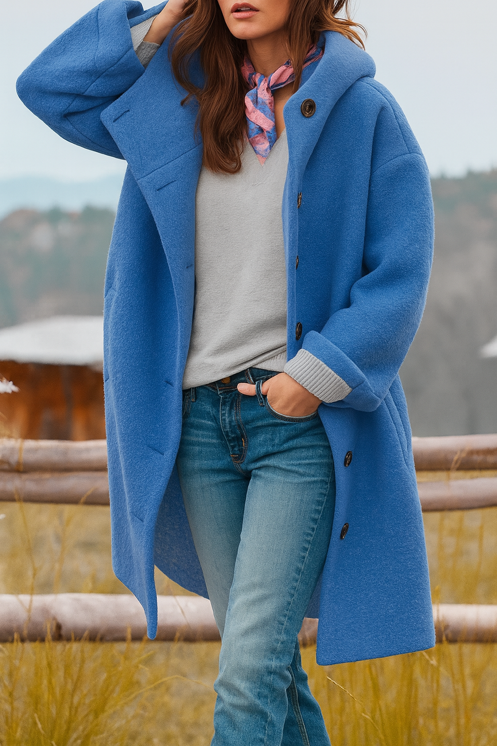 Kaia - Abrigo Casual con Capucha Estiloso