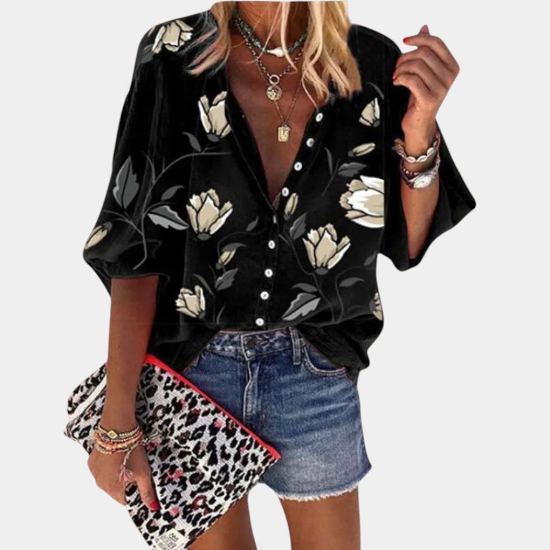 Mila | Blusa de verano con estampado floral para mujer