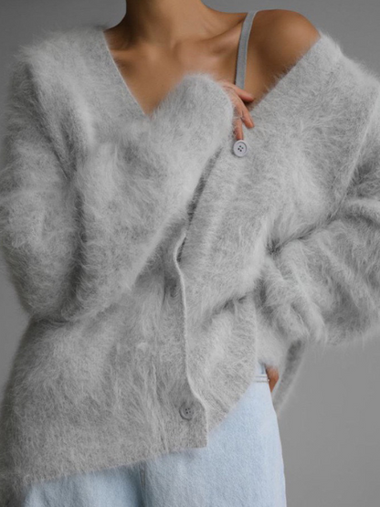 CARDIGÁN CELESTE LUXE FUZZY