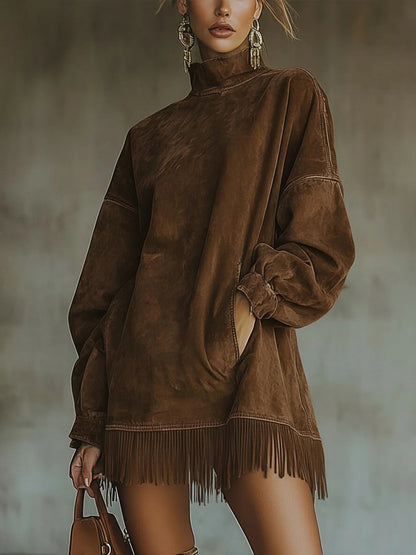 Narelsa | Vestido Oversize con Flecos