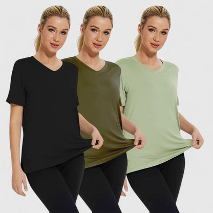 Samantha | Camiseta Confortable (Paquete de 3)