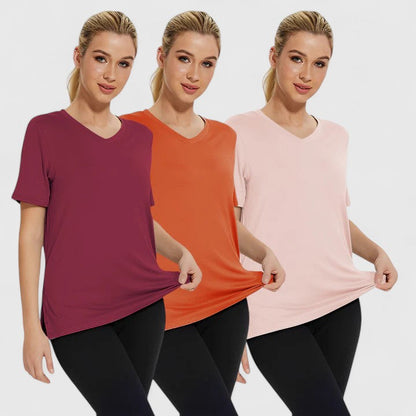 Samantha | Camiseta Cómoda (Paquete de 3)