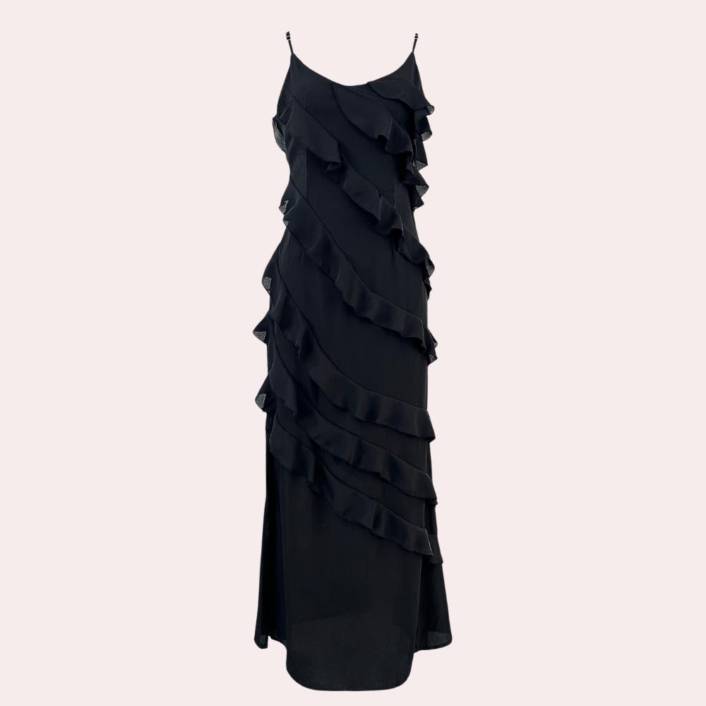 Adrienne – Vestido Elegante con Volantes