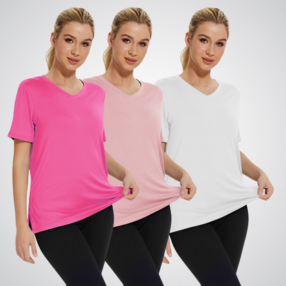 OLIVIA – CAMISETA V-NECK DIARIA (PACK DE 3)